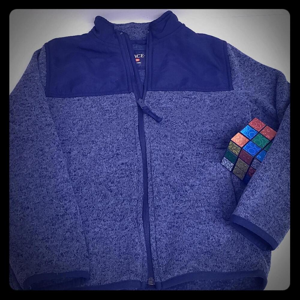 Place Kids' Fleece Jacket - Size M 7/8 - Cozy and Stylish